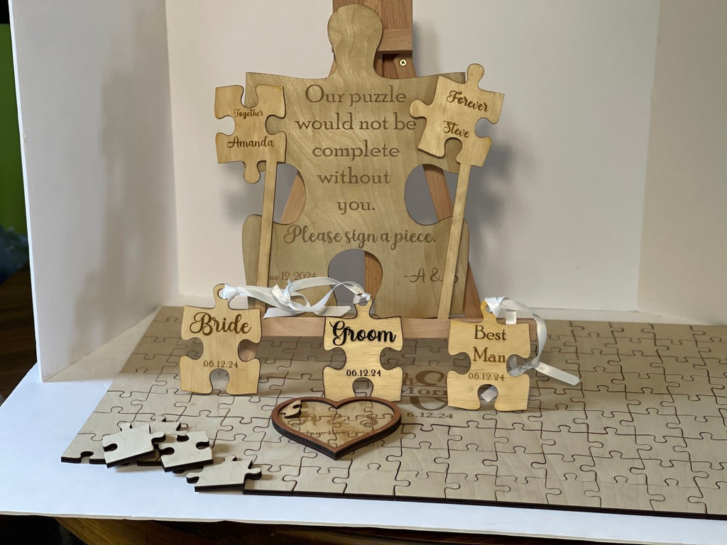 Jigsaw Puzzle-Themed Wedding Collection