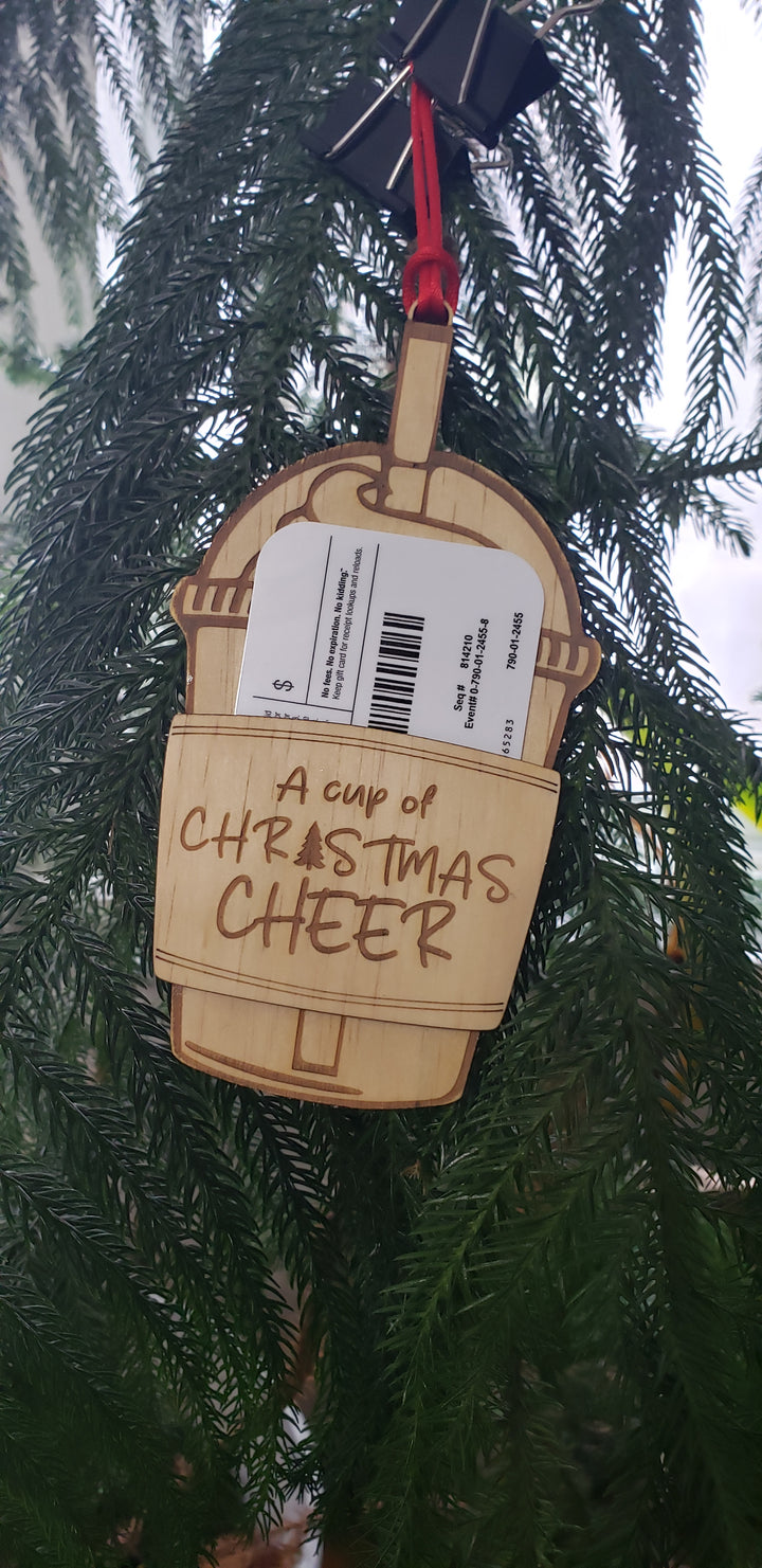 Wood Gift Card Ornament