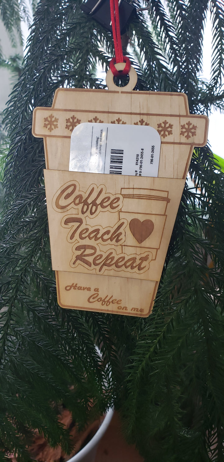 Wood Gift Card Ornament