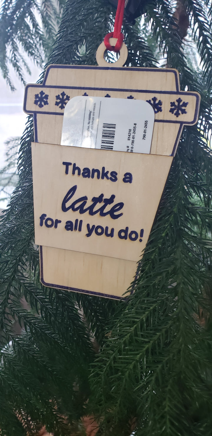 Wood Gift Card Ornament