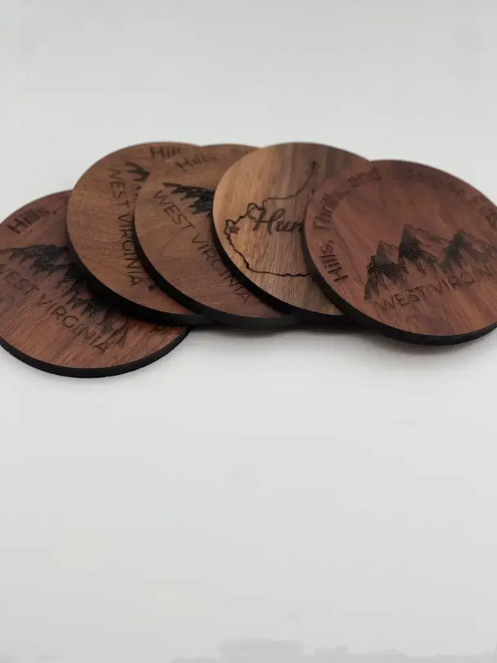 Custom WV Walnut Coasters