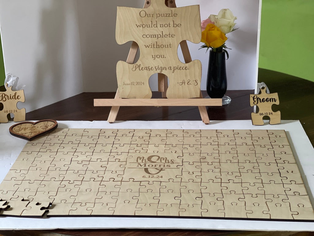 Jigsaw Puzzle Guestbook Sign