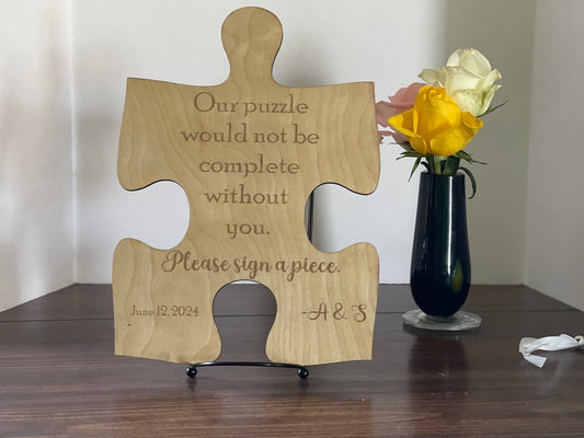 Jigsaw Puzzle Guestbook Sign