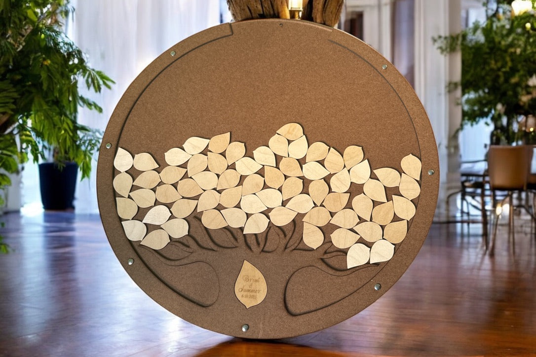 Wedding Guest Book Drop Box Tree