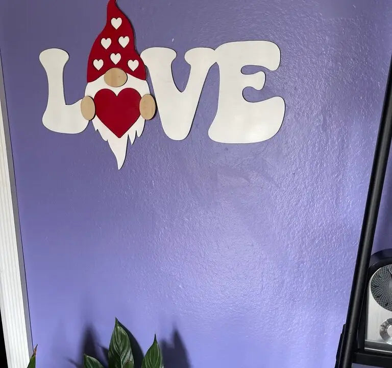 Gnome Love" Valentine's Day Sign!