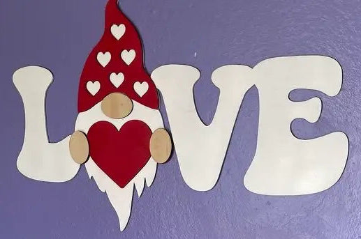 Valentine GnomeLove Sign