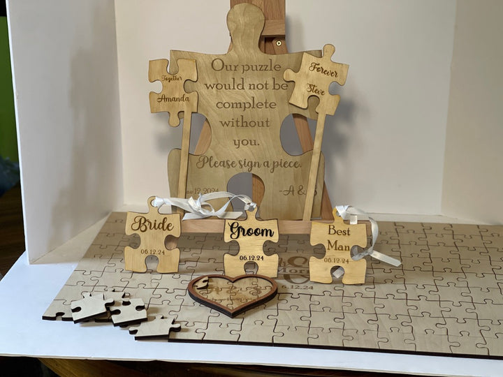 Jigsaw Puzzle Guestbook Sign