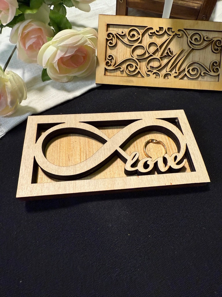 Custom Wooden Wedding Ring Box