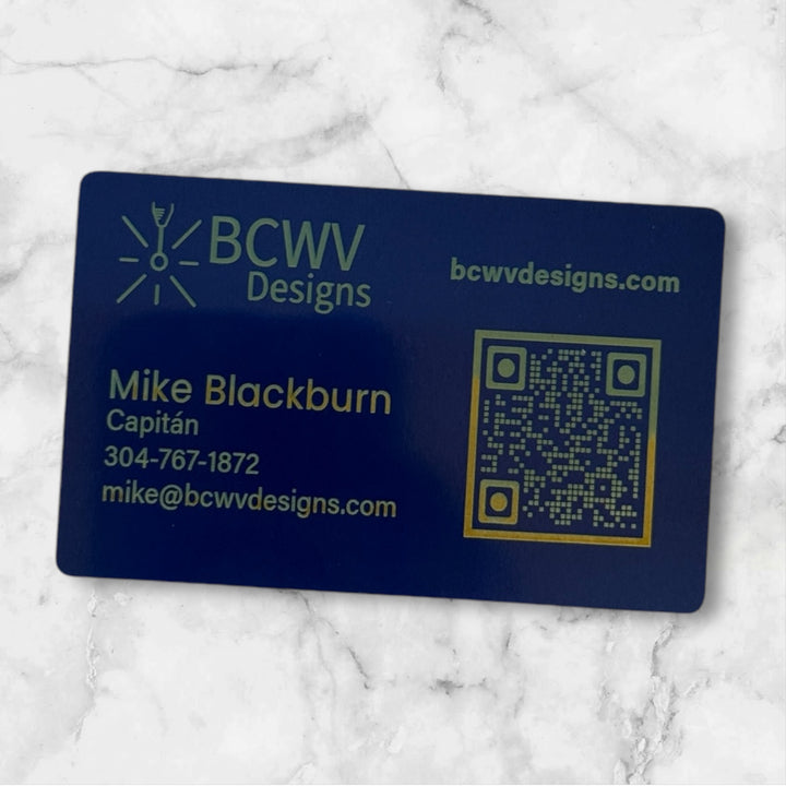 Custom Aluminum Business Cards