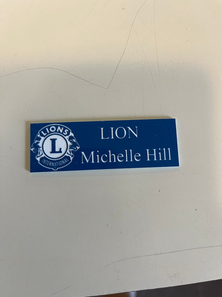 Customized Laser Engraved Acrylic Name Tags