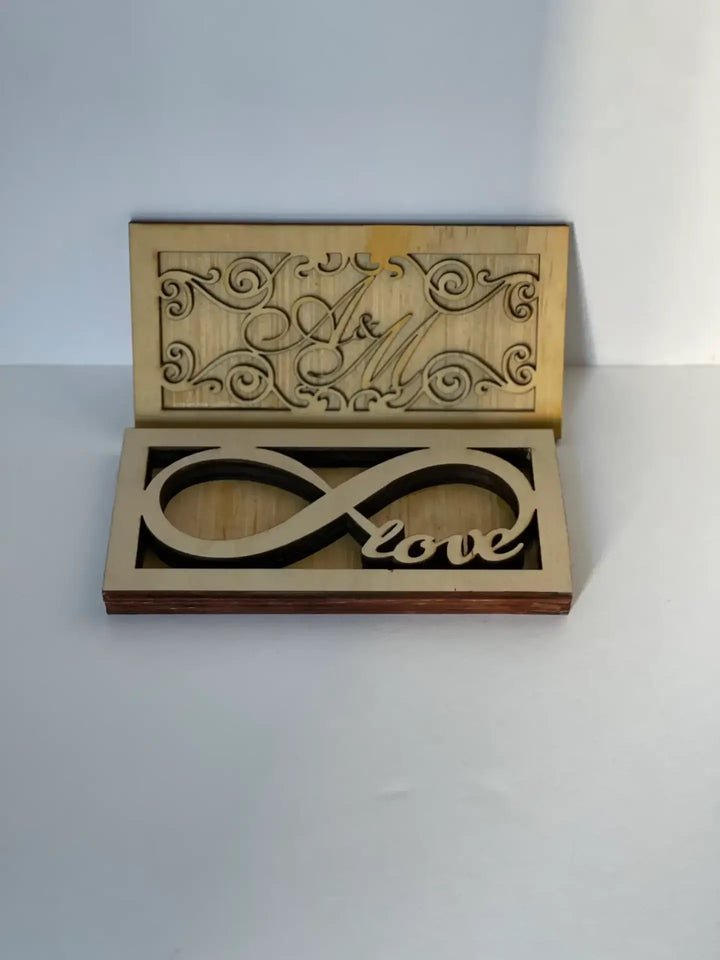 Custom Wooden Wedding Ring Box