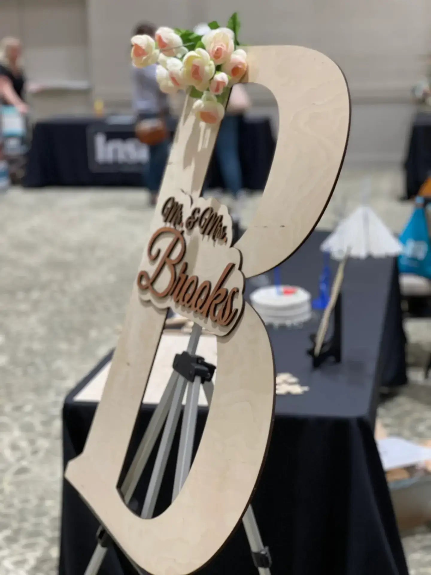 Wooden Letter-Shaped Guest Book