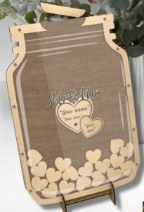 Mason Jar Drop-In Wedding Guestbook