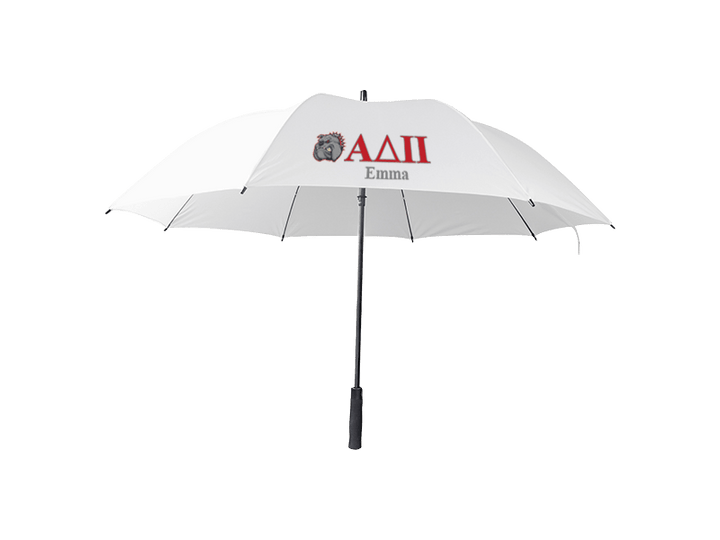 Personalized 30" White Three Fold Umbrella