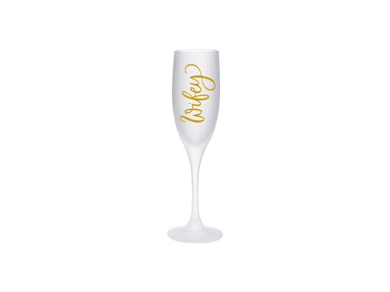 6oz Frosted Flute Champagne Glass