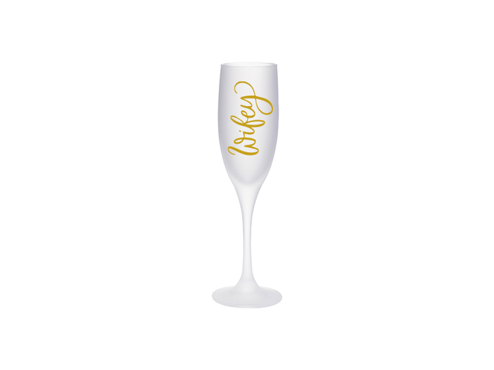 6oz Frosted Flute Champagne Glass