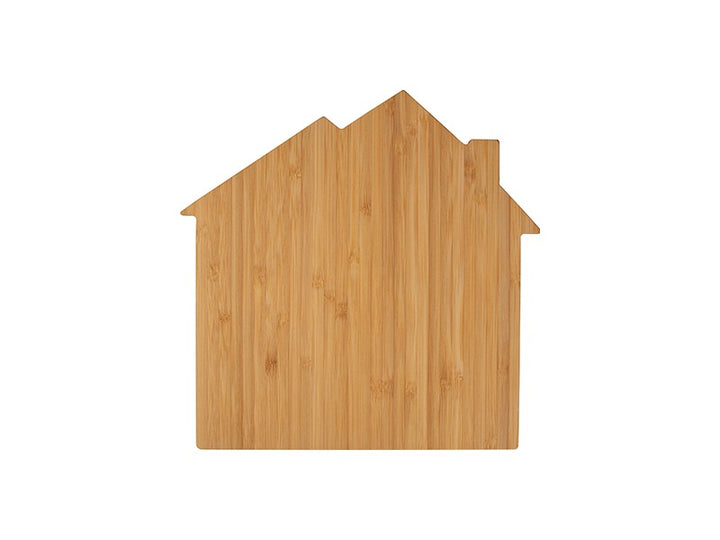 HOUSE SHAPED BAMBOO CUTTING BOARDS 10" x 10"