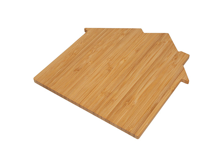 HOUSE SHAPED BAMBOO CUTTING BOARDS 10" x 10"