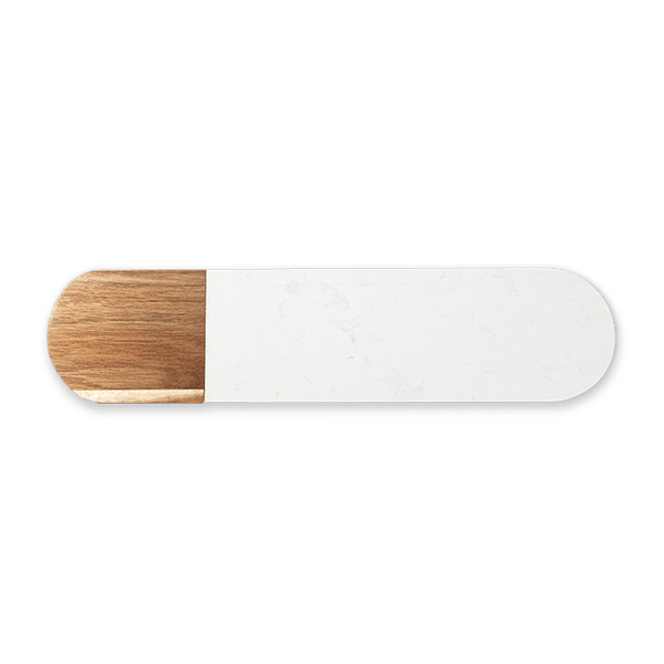 White Marble And Acacia Wood Serving Board