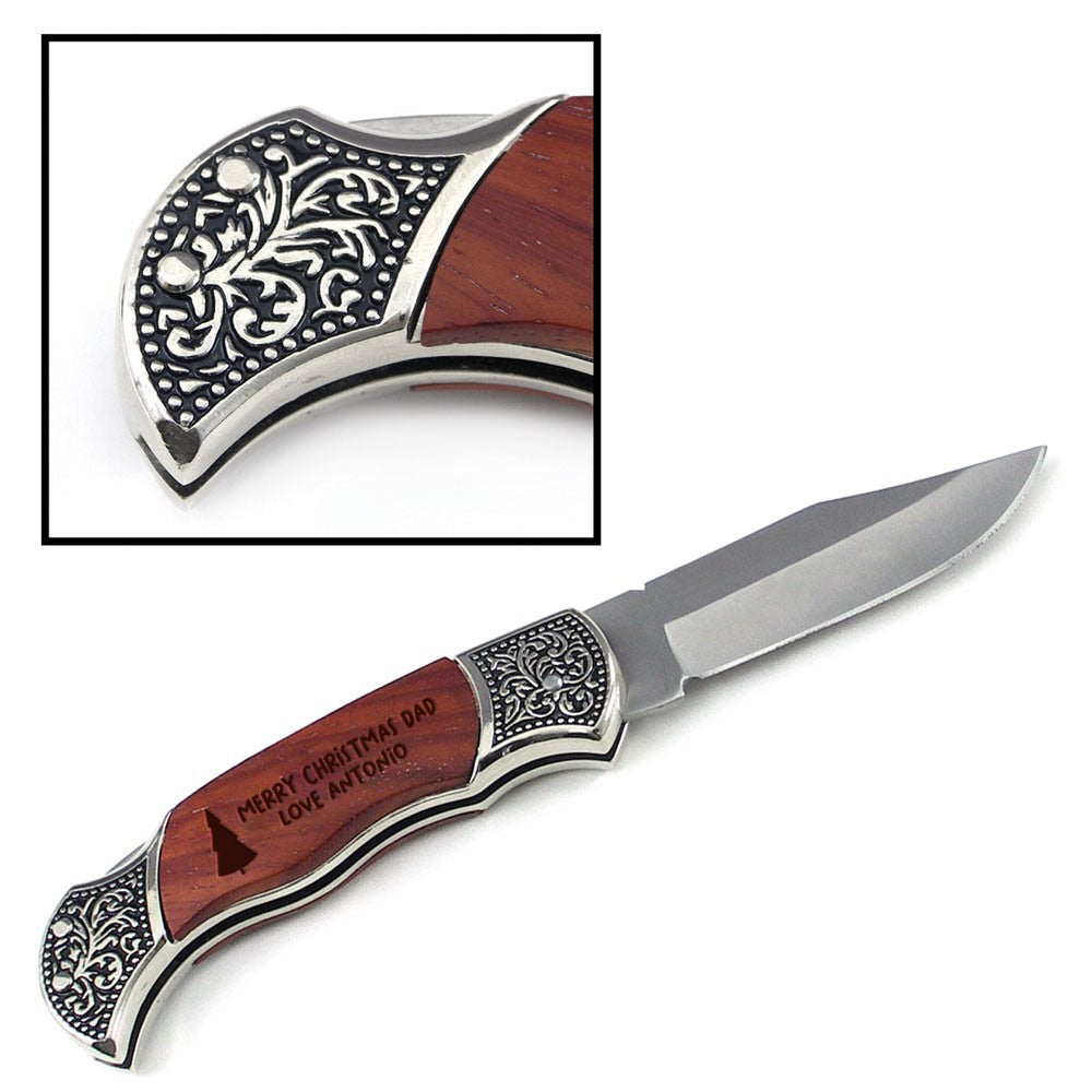 Rosewood DecoGrip Hunting Knife