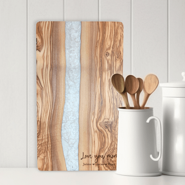 Olive Wood Resin Cutting Board