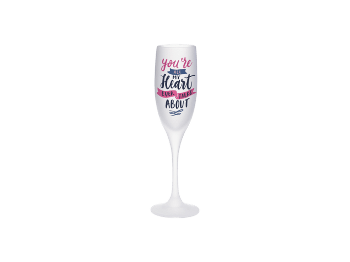 6oz Frosted Flute Champagne Glass